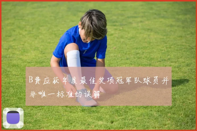 B费应获年度最佳奖项冠军队球员并非唯一标准的误解
